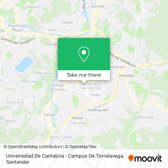 Universidad De Cantabria - Campus De Torrelavega map