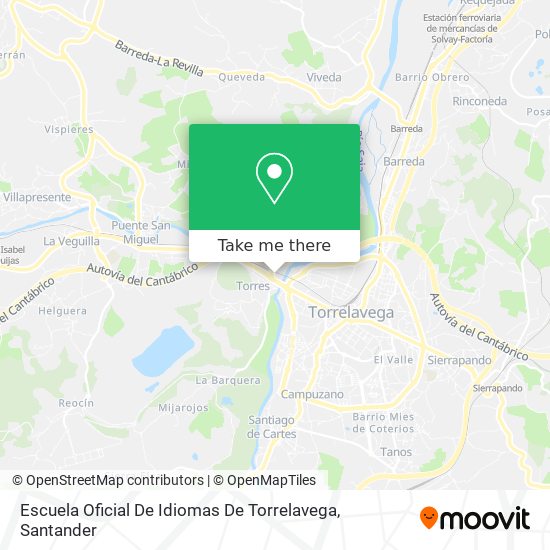 Escuela Oficial De Idiomas De Torrelavega map