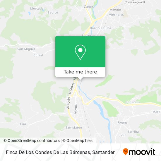 Finca  De Los Condes De Las Bárcenas map