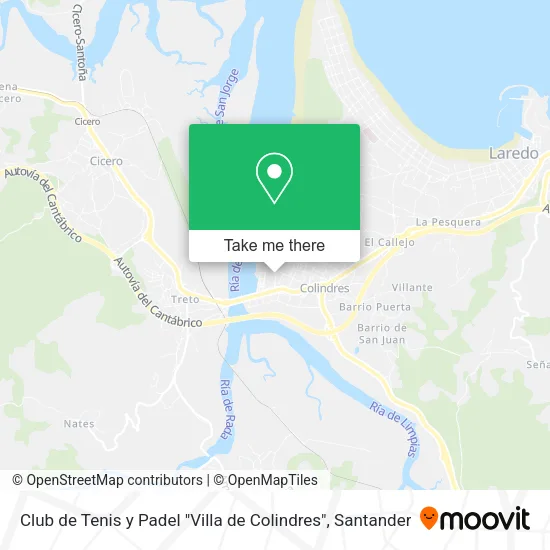 Club de Tenis y Padel "Villa de Colindres" map