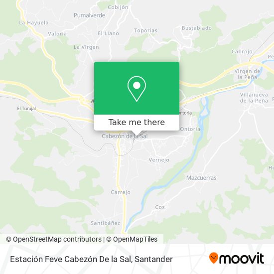 Estación Feve Cabezón De la Sal map