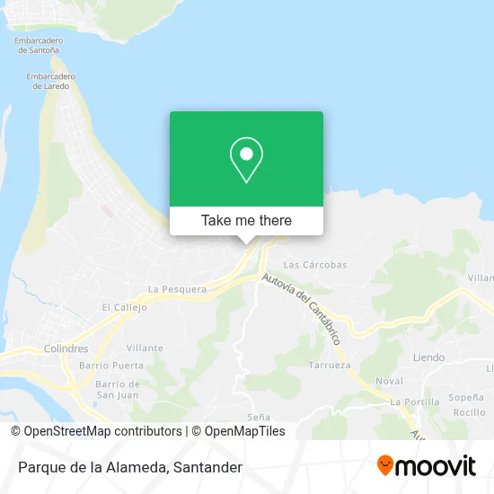 Parque de la Alameda map