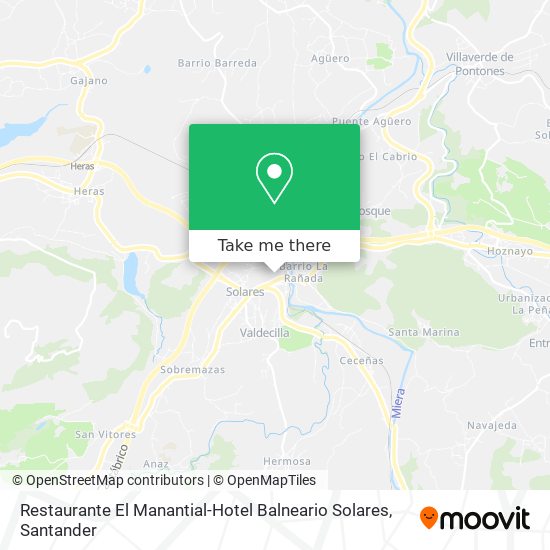 Restaurante El Manantial-Hotel Balneario Solares map