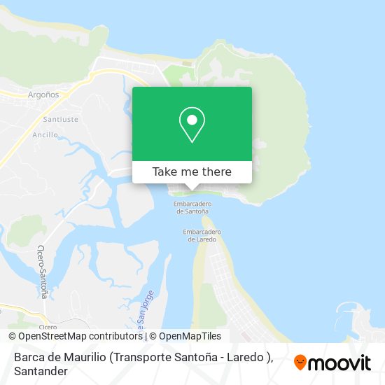 Barca de Maurilio (Transporte Santoña - Laredo ) map