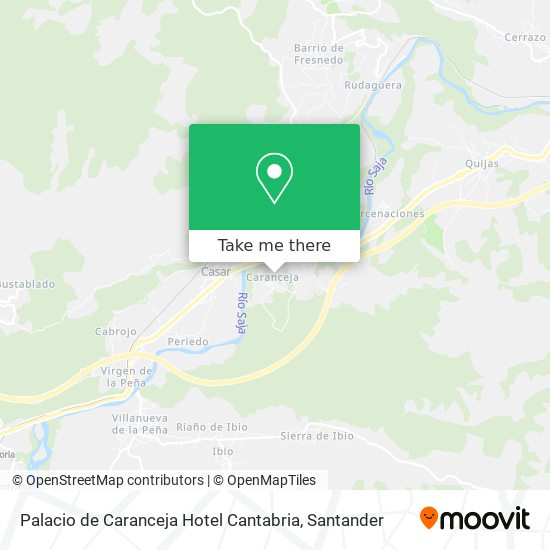 Palacio de Caranceja Hotel Cantabria map