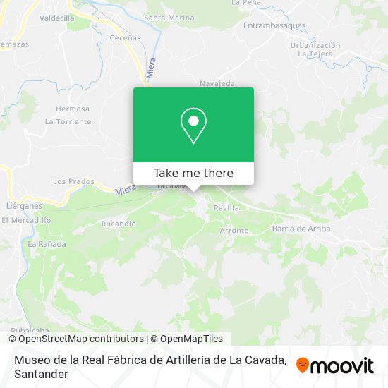 Museo de la Real Fábrica de Artillería de La Cavada map
