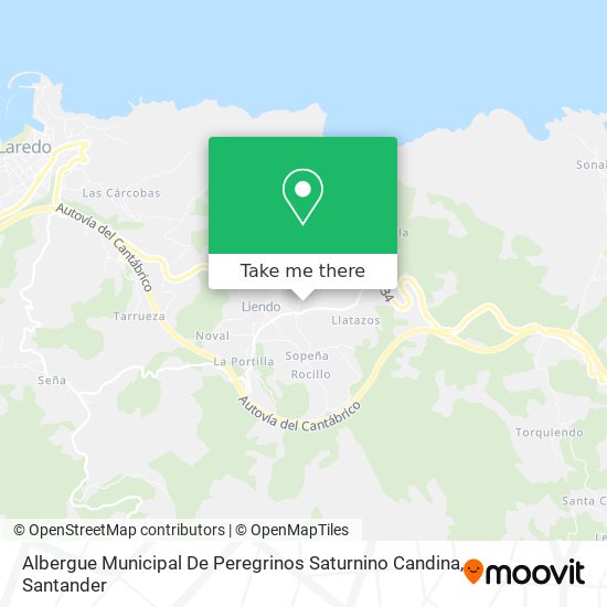 Albergue Municipal De Peregrinos Saturnino Candina map