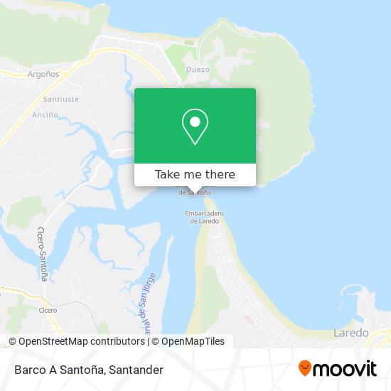Barco A Santoña map