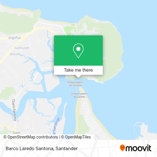 Barco Laredo Santona map
