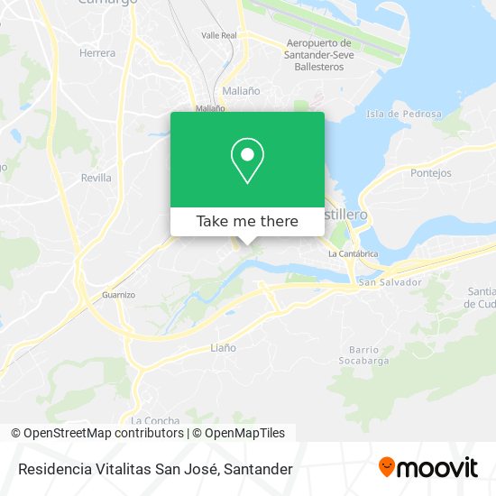 Residencia Vitalitas San José map