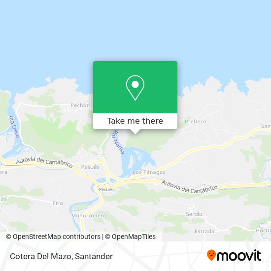 Cotera Del Mazo map