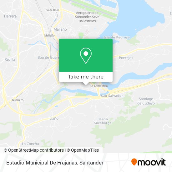 Estadio Municipal De Frajanas map