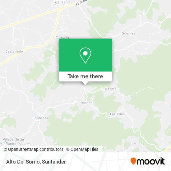 mapa Alto Del Somo