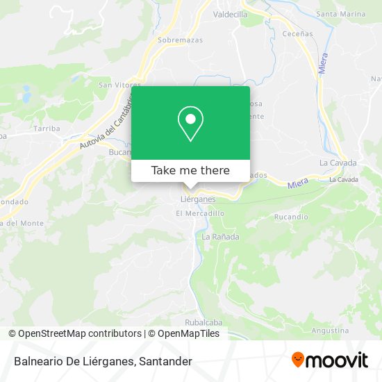 Balneario De Liérganes map