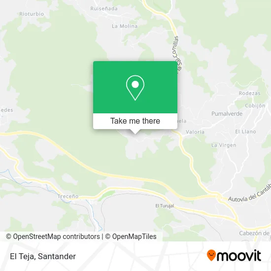 El Teja map