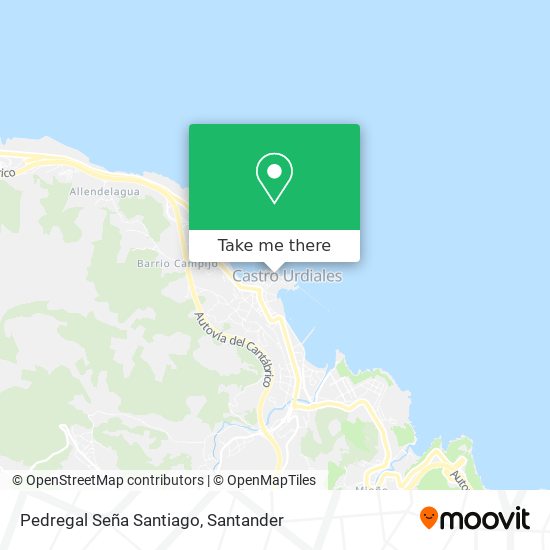Pedregal Seña Santiago map