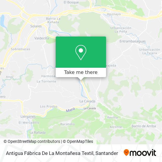 Antigua Fábrica De La Montañesa Textil map