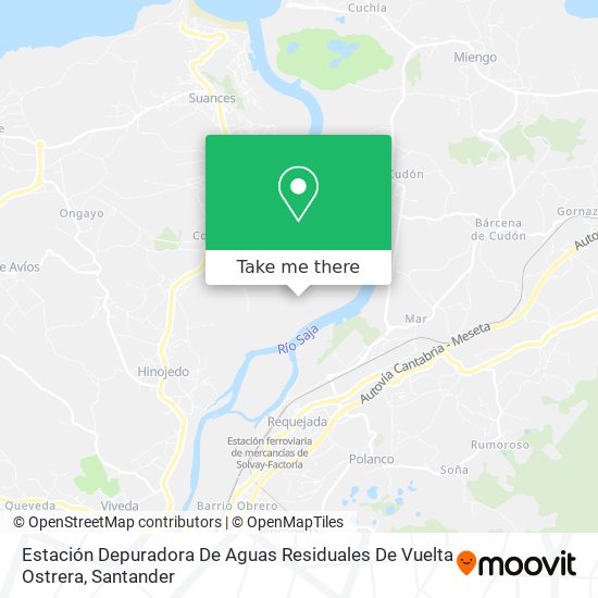 mapa Estación Depuradora De Aguas Residuales De Vuelta Ostrera