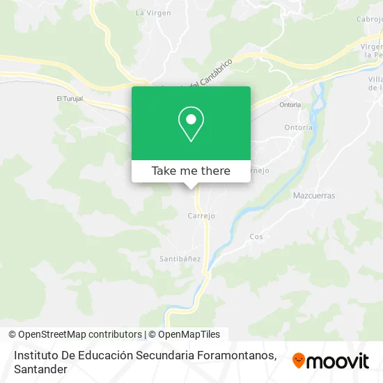 Instituto De Educación Secundaria Foramontanos map