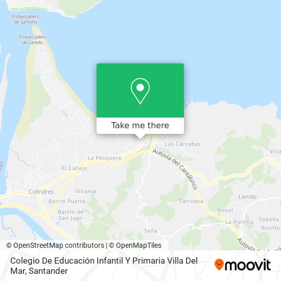 mapa Colegio De Educación Infantil Y Primaria Villa Del Mar