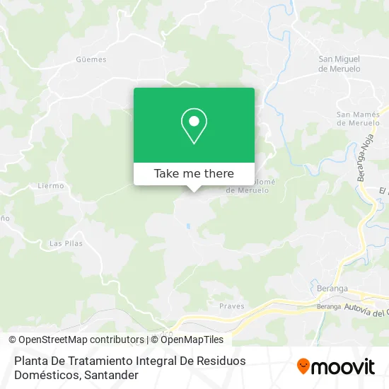 Planta De Tratamiento Integral De Residuos Domésticos map