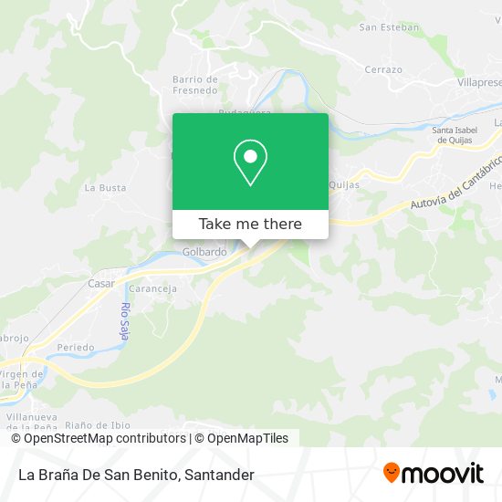 La Braña De San Benito map