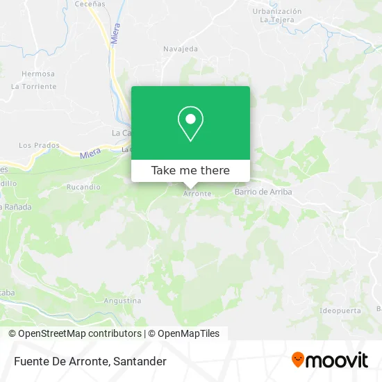 Fuente De Arronte map