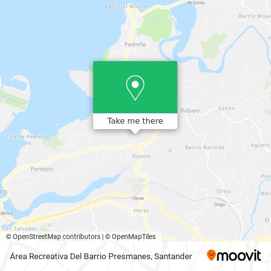 Área Recreativa Del Barrio Presmanes map