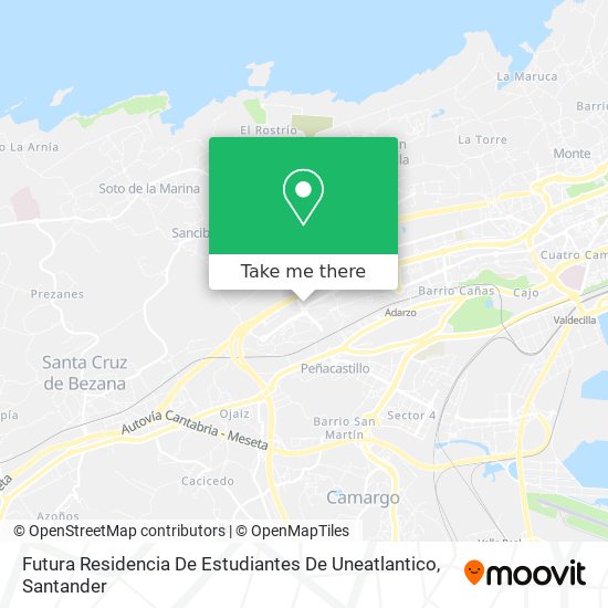 mapa Futura Residencia De Estudiantes De Uneatlantico