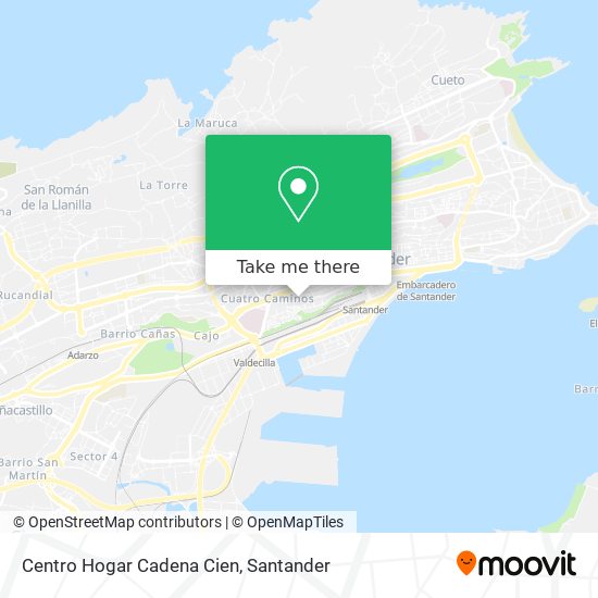 Centro Hogar Cadena Cien map