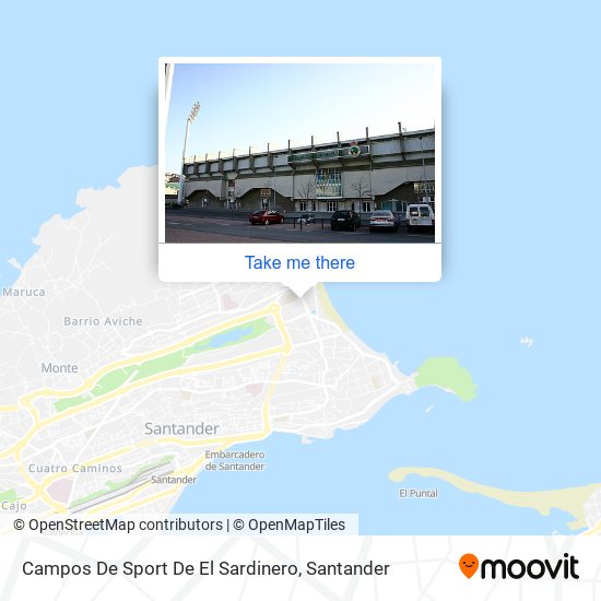 Campos De Sport De El Sardinero map