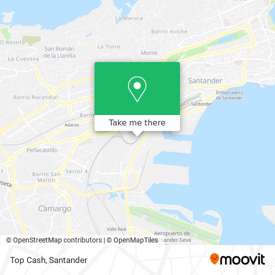 Top Cash map