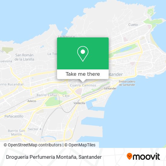 Droguería Perfumería Montaña map