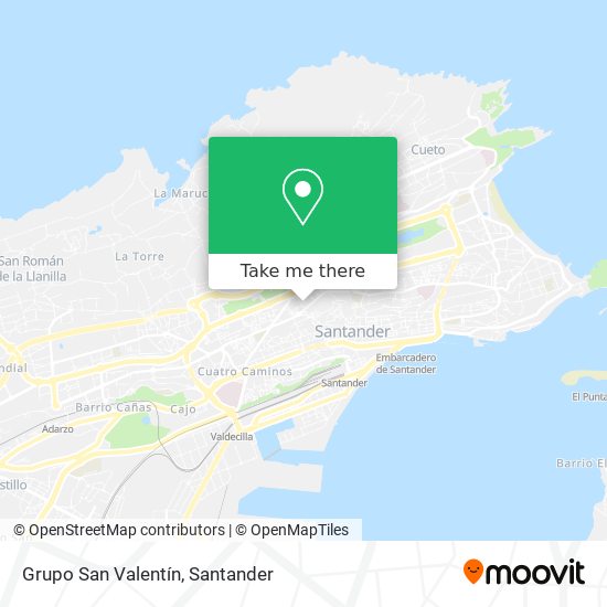 Grupo San Valentín map