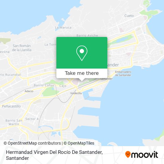 mapa Hermandad Virgen Del Rocío De Santander