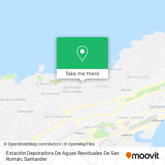 Estación Depuradora De Aguas Residuales De San Román map