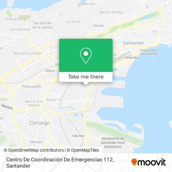 Centro De Coordinación De Emergencias 112 map