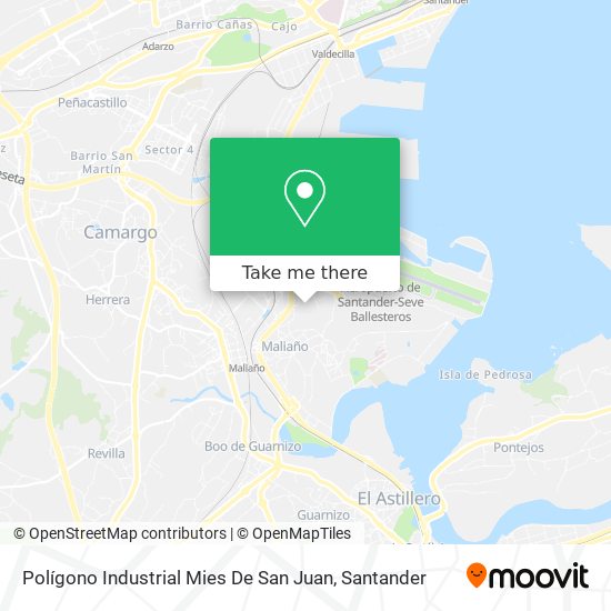 Polígono Industrial Mies De San Juan map