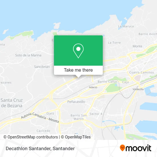 Decathlon Santander map