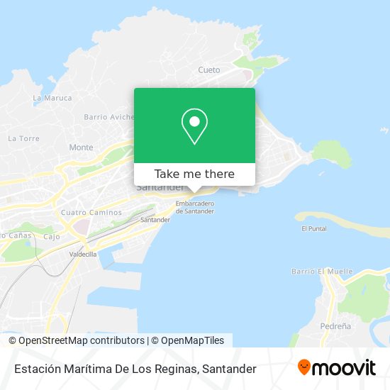 mapa Estación Marítima De Los Reginas