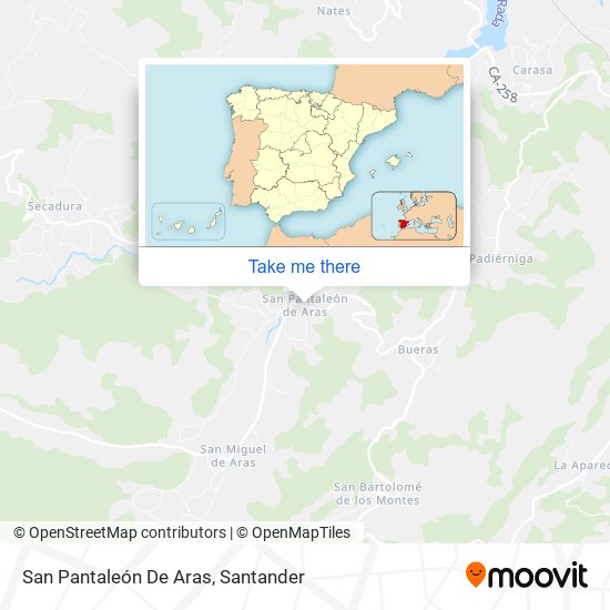 mapa San Pantaleón De Aras