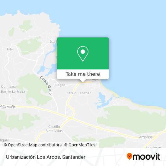 Urbanización Los Arcos map