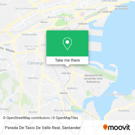 Parada De Taxis De Valle Real map