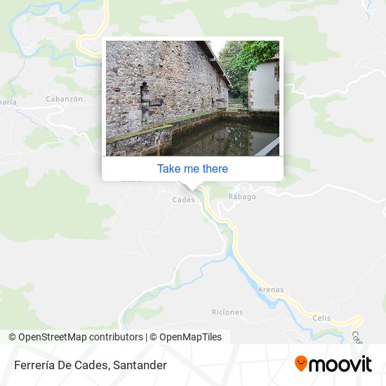 Ferrería De Cades map