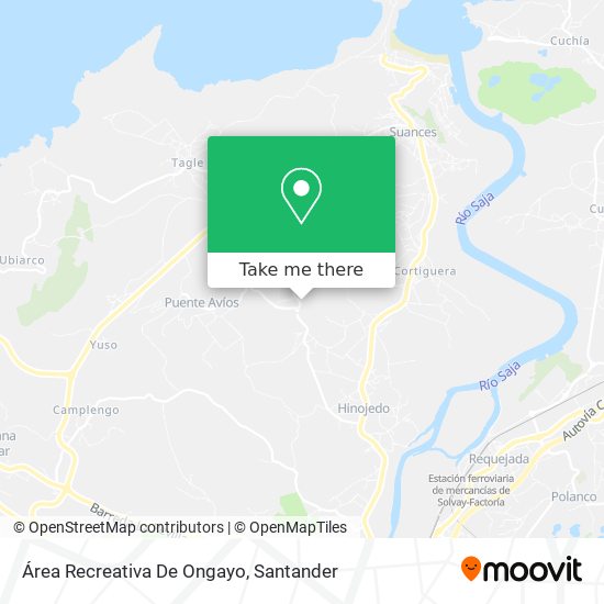 Área Recreativa De Ongayo map