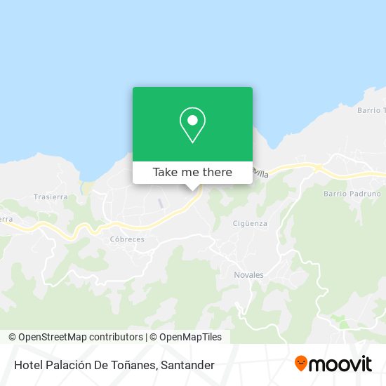 Hotel Palación De Toñanes map