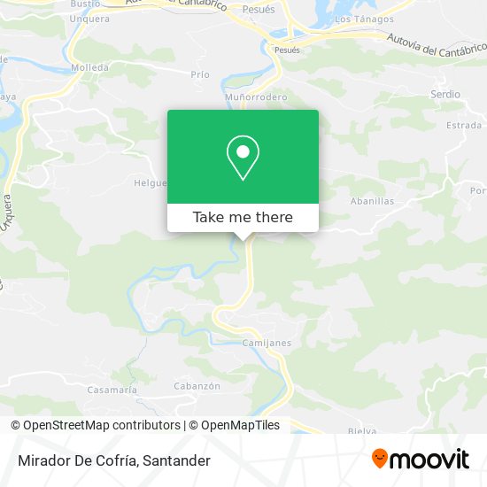 Mirador De Cofría map