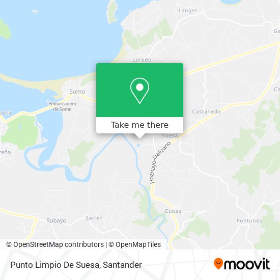 Punto Limpio De Suesa map