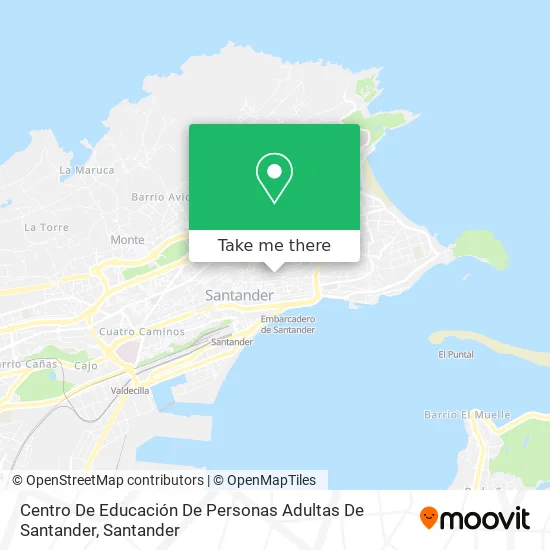 Centro De Educación De Personas Adultas De Santander map