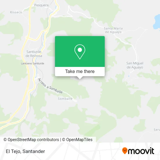 El Tejo map